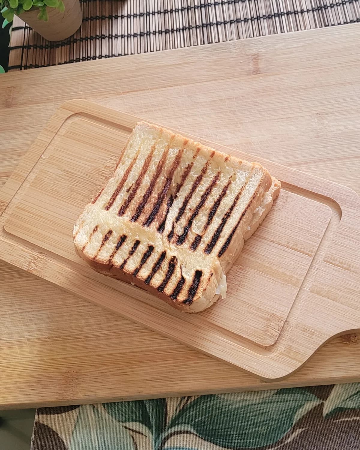 Grilled tuna cheese sandwich with crisp grill marks ready to serve